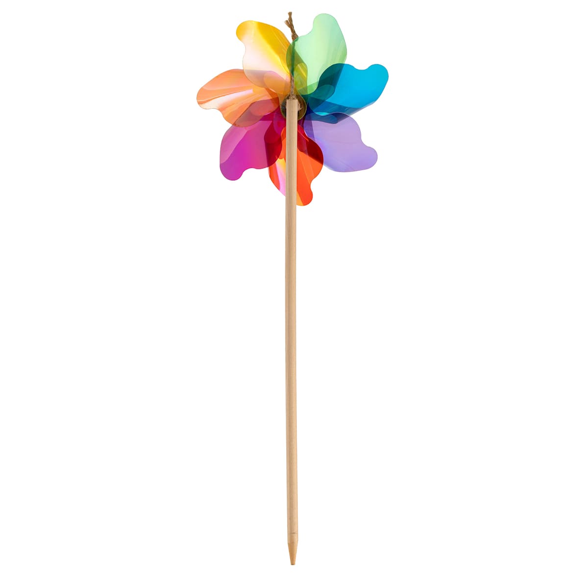 At Home Sunny Club Iridescent Multicolor Whirligig 19"