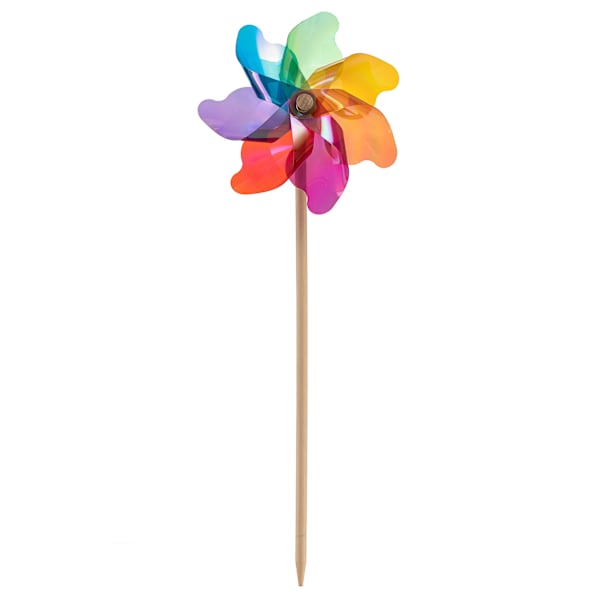 at home Sunny Club Iridescent Multicolor Whirligig 19"
