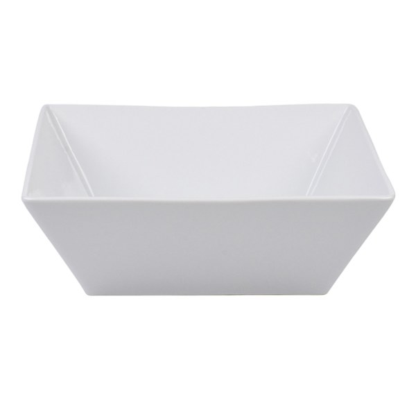 at home Super White Hard Square Porcelain Serving Bowl 13"
