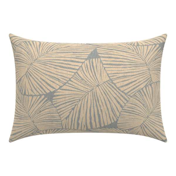 at home Talia Palm Lumbar Outdoor Throw Pillow 14x20