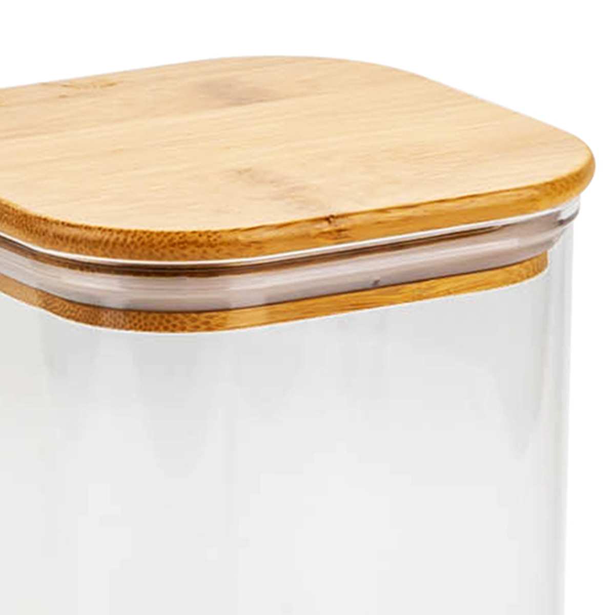 At Home Tall Food Storage Container With Bamboo Lid 57.5oz