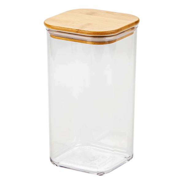 at home Tall Food Storage Container with Bamboo Lid 57.5oz