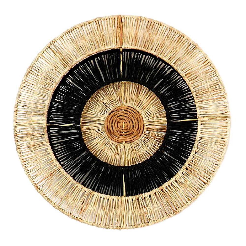 At Home Tracey Boyd 3-Piece Geo Seagrass Round Wall Baskets