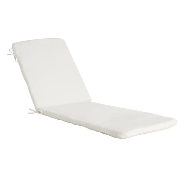 at home Tristan Heather White Premium Outdoor Chaise Lounge Cushion