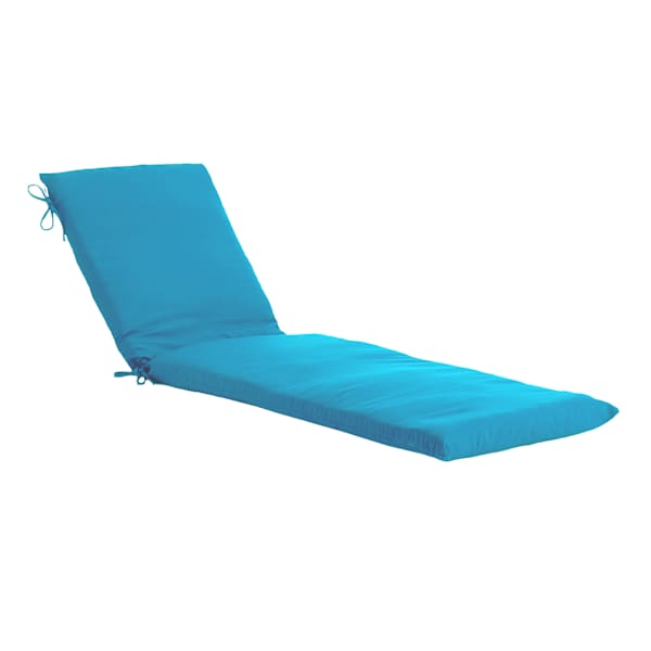 at home Turquoise Canvas Outdoor Chaise Lounge Cushion