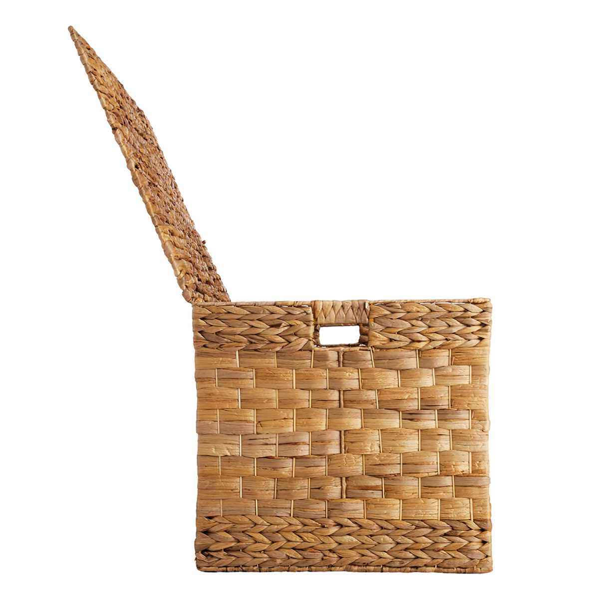 At Home Water Hyacinth Storage Trunk With Flat Lid Large