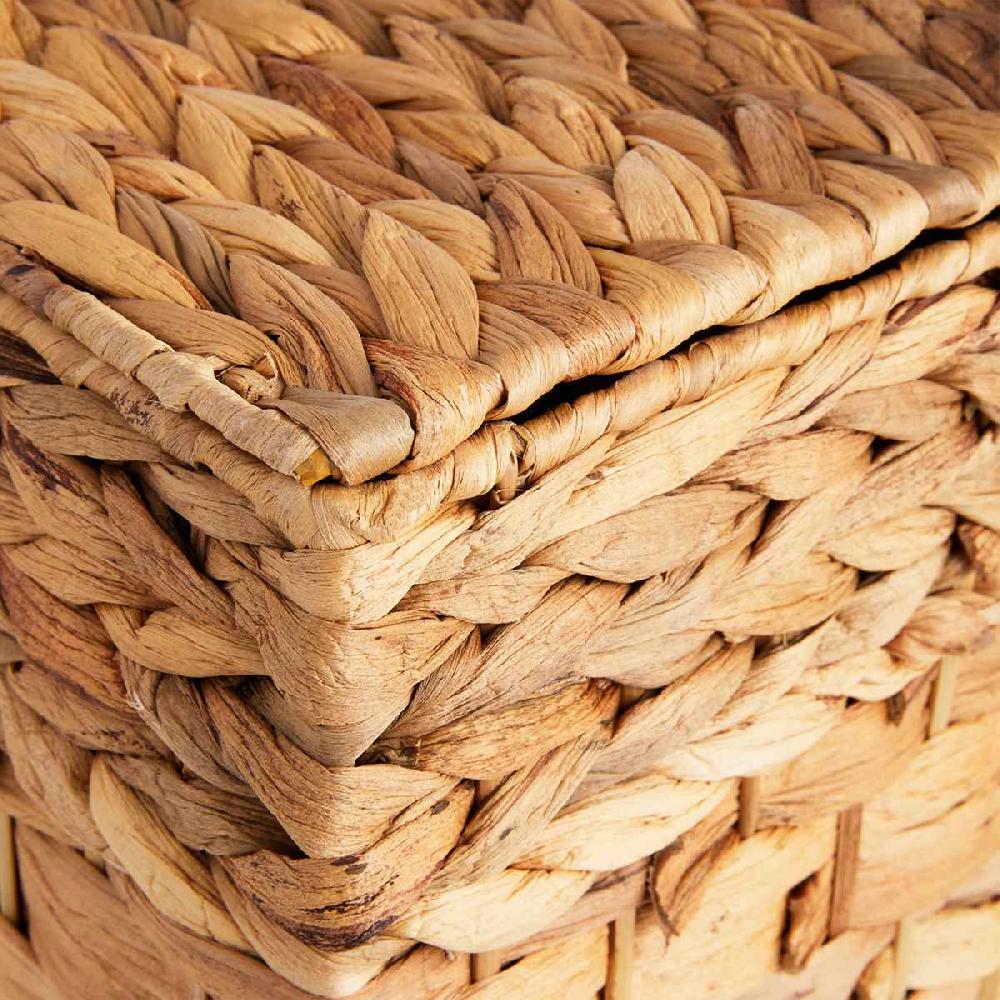 At Home Water Hyacinth Storage Trunk With Flat Lid Medium