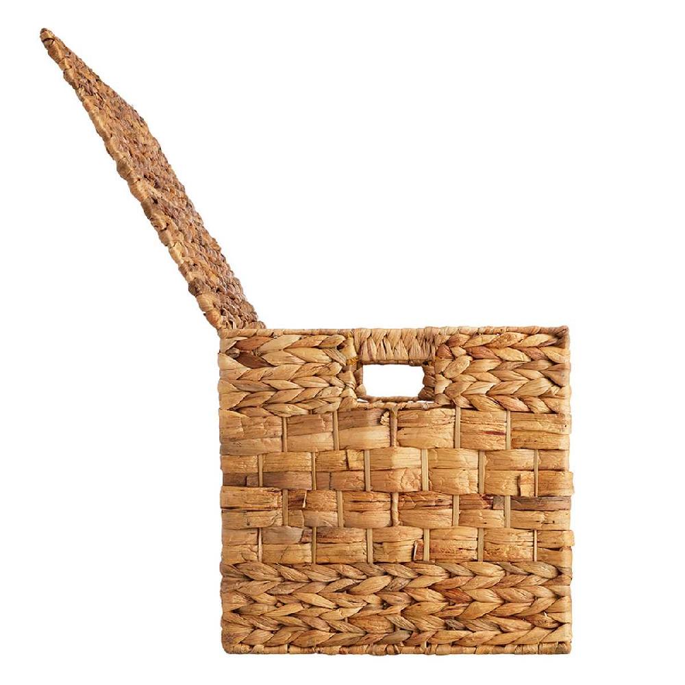 At Home Water Hyacinth Storage Trunk With Flat Lid Small