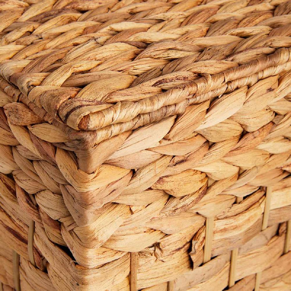 At Home Water Hyacinth Storage Trunk With Flat Lid Small