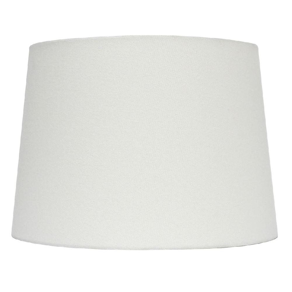 At Home White Tapered Drum Medium Table Lamp Shade 12x14x10