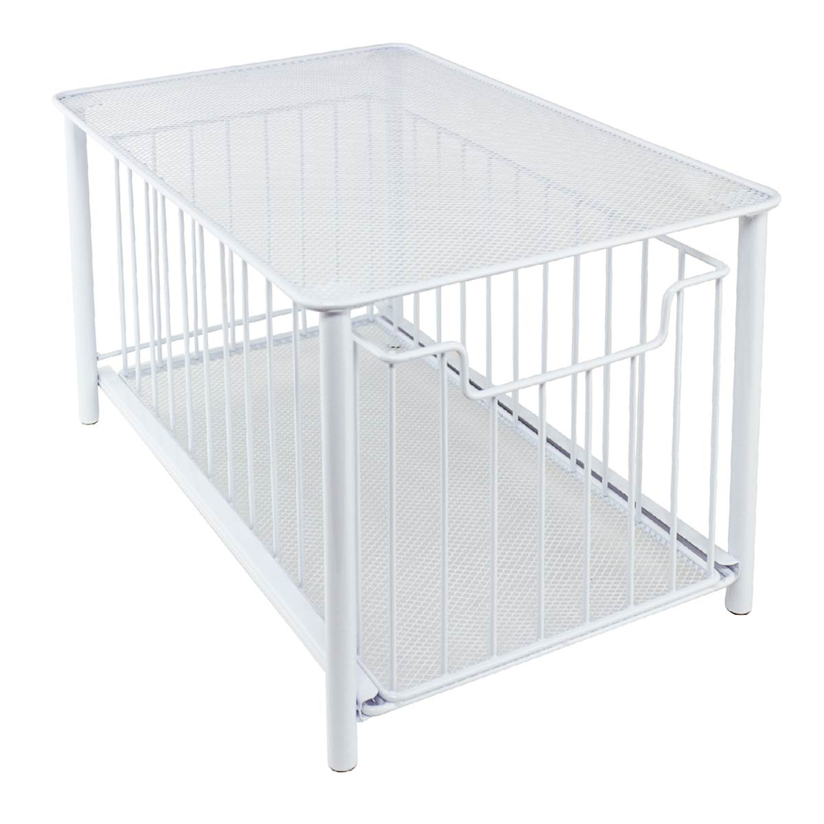 At Home White Under The Sink Storage Organizer Large