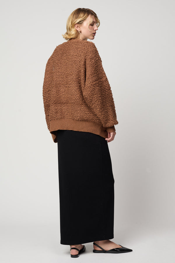 Atelier Delphine AMELIA CARDIGAN IN CHUNKY LOOP KNIT