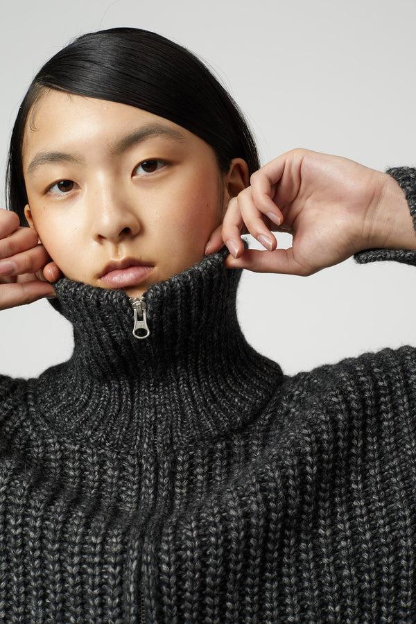 atelier delphine ALPACA RIB CARDIGAN