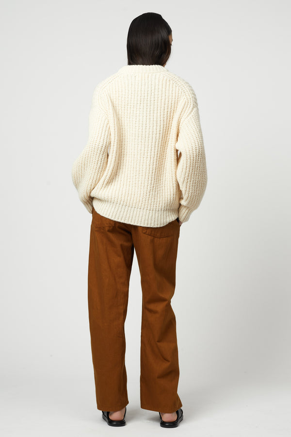 Atelier Delphine ALPACA RIB SWEATER