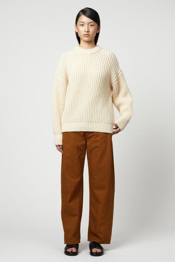 atelier delphine ALPACA RIB SWEATER