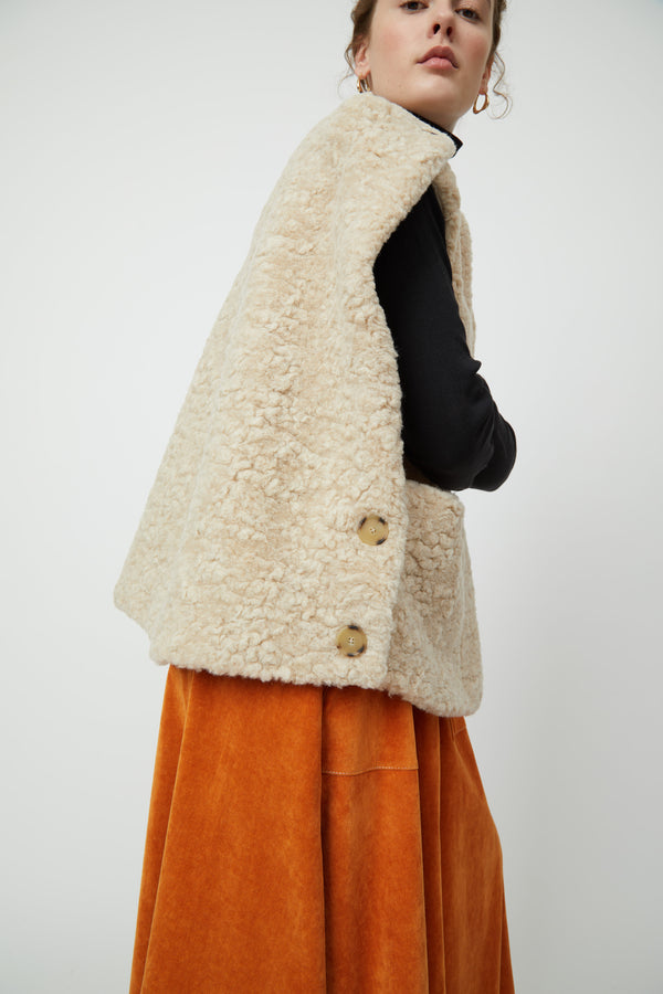 Atelier Delphine Bea Vest In Fur-Free Fur