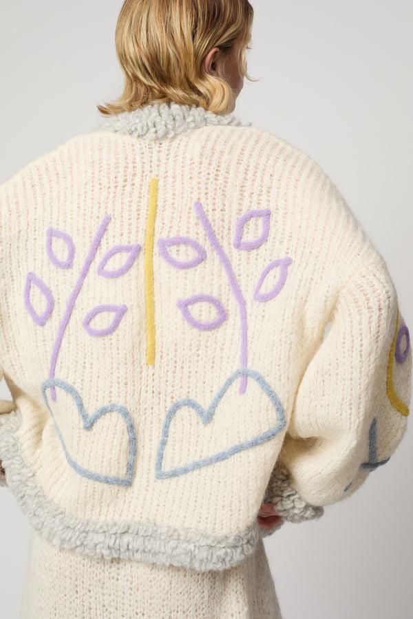 Atelier Delphine CORA CARDIGAN ART CANVAS