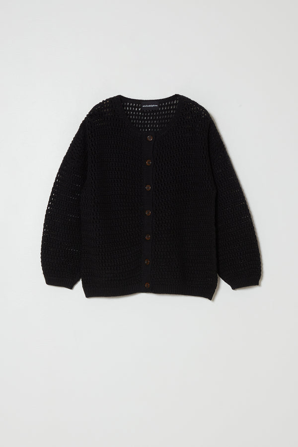 atelier delphine Crochet Bomber Cardigan