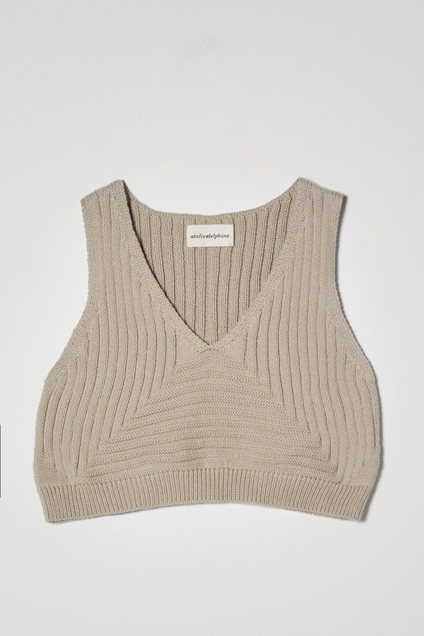 Atelier Delphine CROPPED RIB TOP