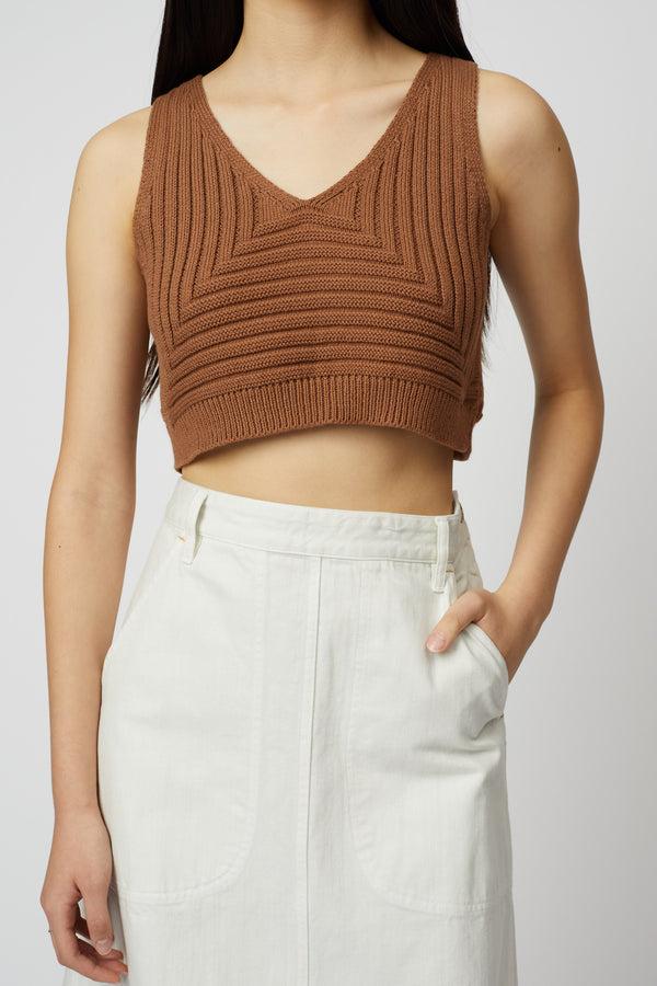 Atelier Delphine CROPPED RIB TOP