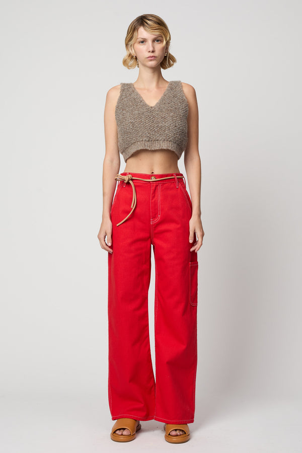 atelier delphine CROPPED TOP IN FRENCH TERRY