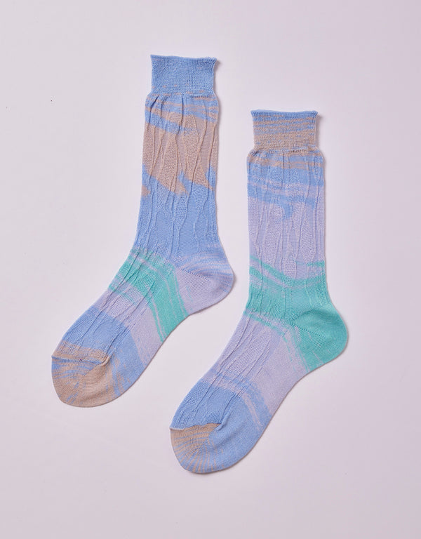 atelier delphine Japanese Leaf Kasuri Socks