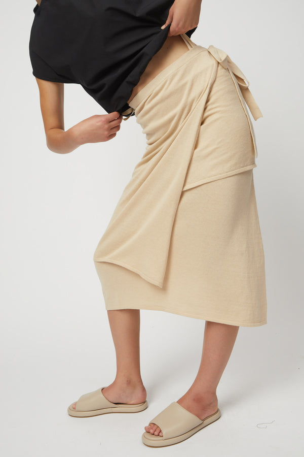 Atelier Delphine Midi Skirt With Tie