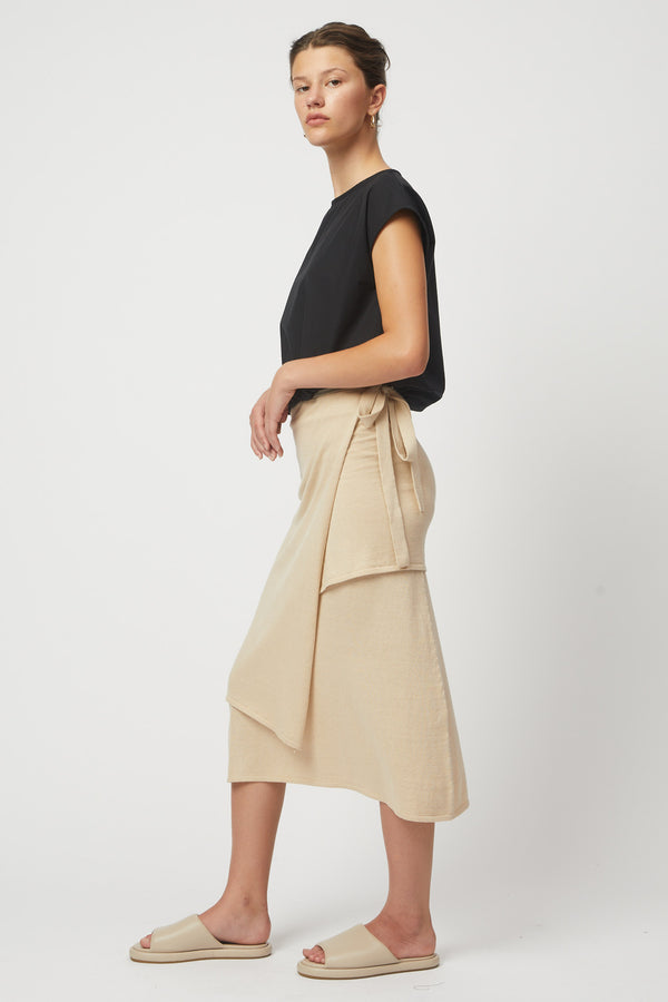 Atelier Delphine Midi Skirt With Tie