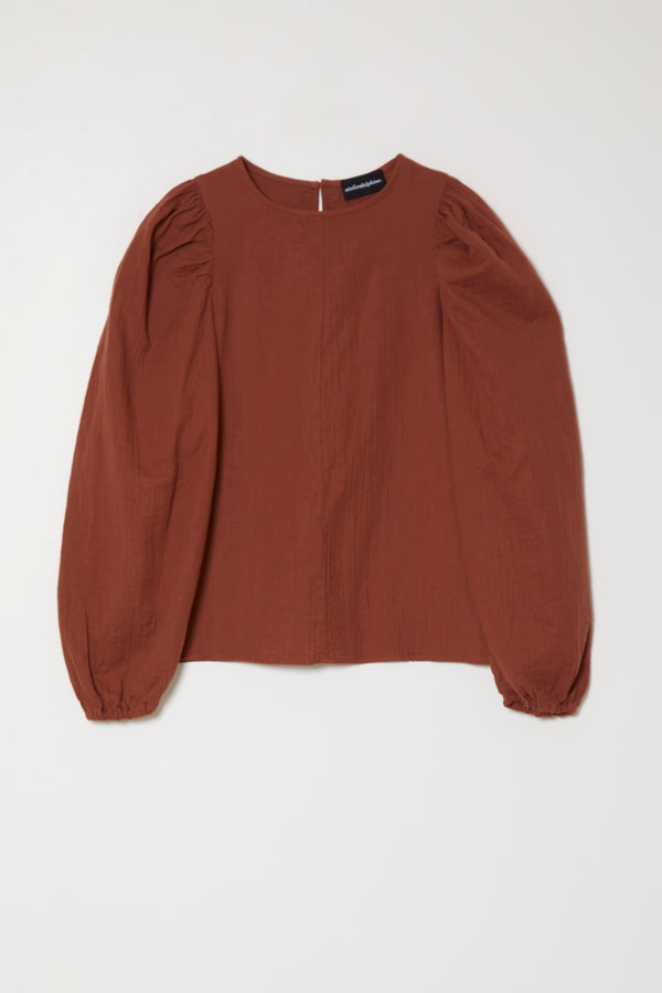 Atelier Delphine Petria Top In Crinkled Cotton