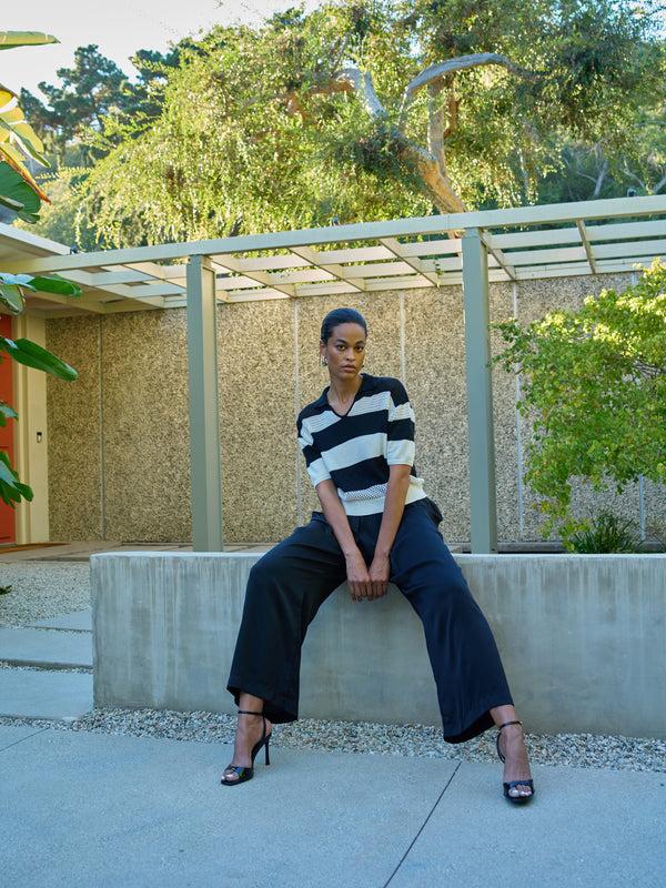 atelier delphine POLO SHIRT OPENWORK KNIT