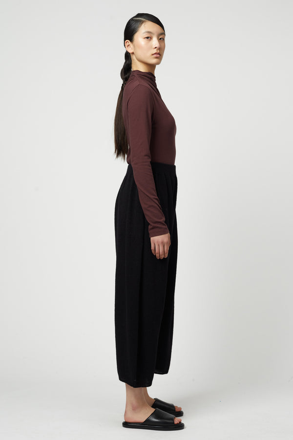 Atelier Delphine SHIRRED NECK RIB TOP