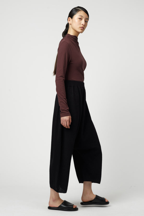 Atelier Delphine SHIRRED NECK RIB TOP