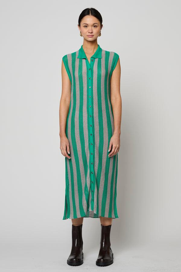 atelier delphine SHIRT DRESS OPENWORK KNIT