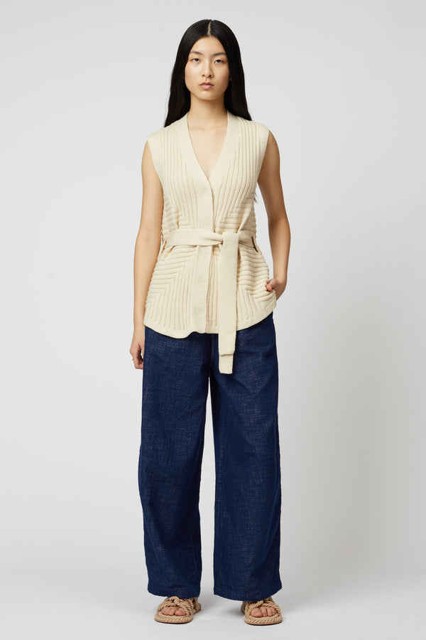 Atelier Delphine SLEEVELESS CARDIGAN