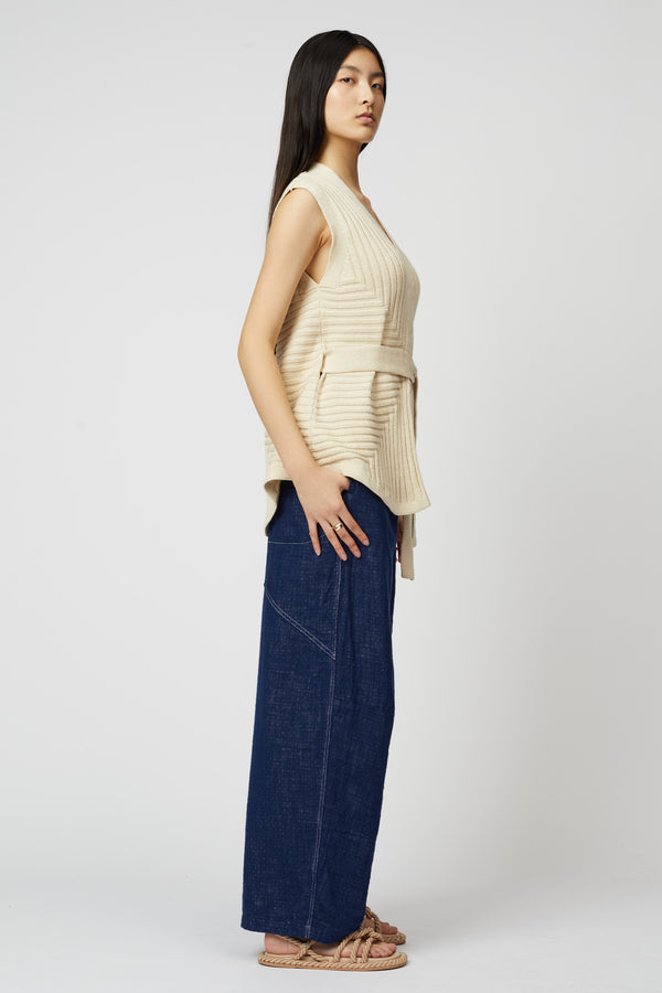Atelier Delphine SLEEVELESS CARDIGAN