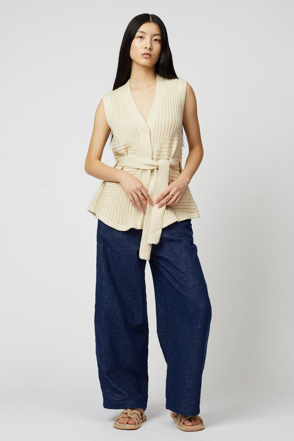 atelier delphine SLEEVELESS CARDIGAN