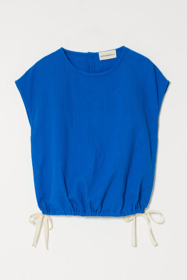 Atelier Delphine SLIP ON BLOUSE CAP SLEEVE