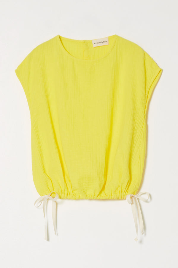 Atelier Delphine SLIP ON BLOUSE CAP SLEEVE