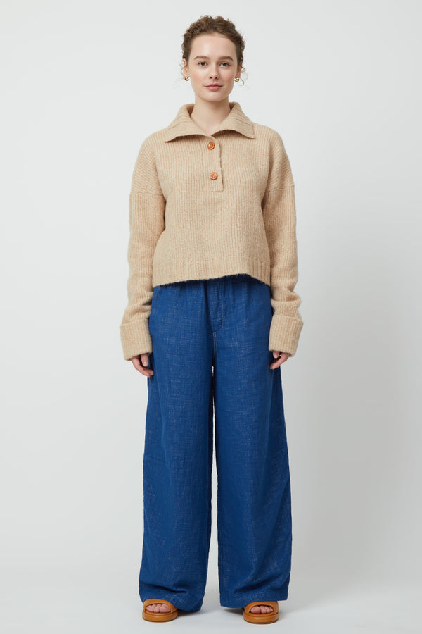 Atelier Delphine STAND COLLAR JUMPER BABY ALPACA