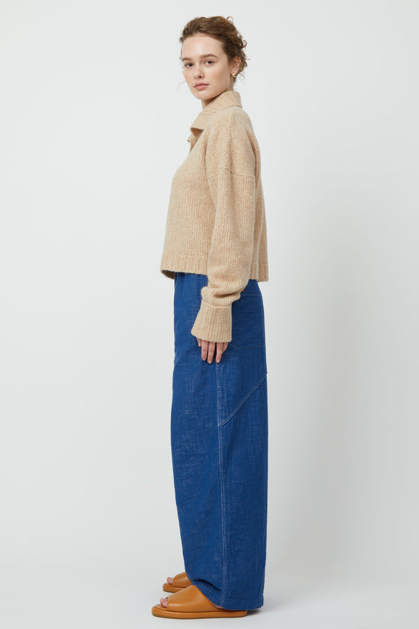 Atelier Delphine STAND COLLAR JUMPER BABY ALPACA