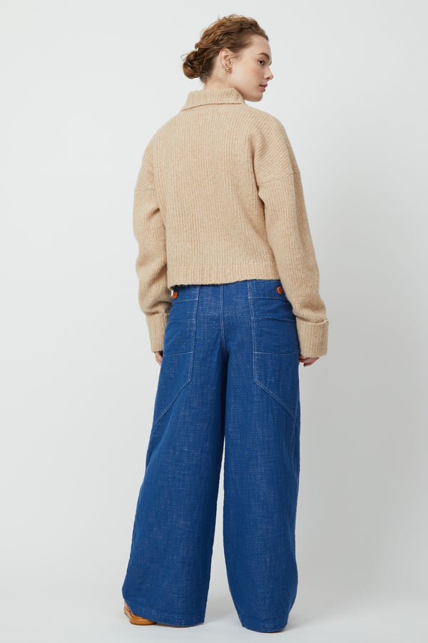 Atelier Delphine STAND COLLAR JUMPER BABY ALPACA