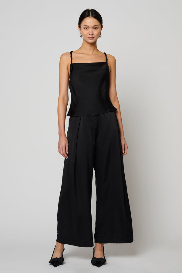 atelier delphine TWISTED SATIN TOP