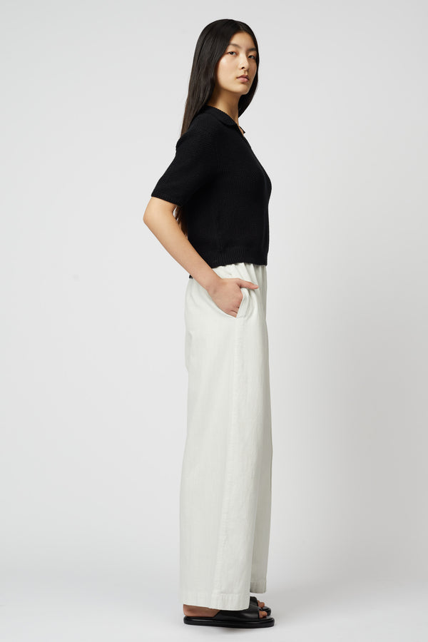 Atelier Delphine Wide Pant - Drapey Bio Washed Twill