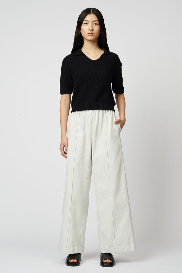 atelier delphine Wide Pant - Drapey Bio Washed Twill