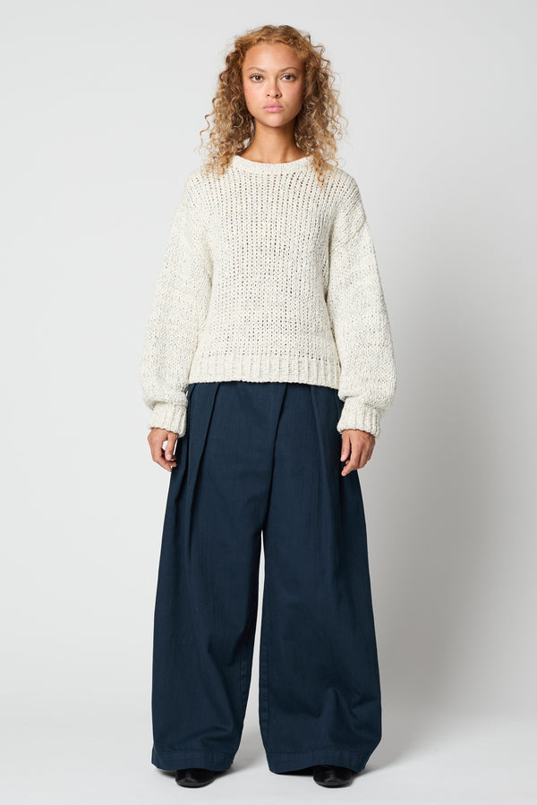 Atelier Delphine BALLOON SLEEVE IN TEXTURE LOOSE COTTON