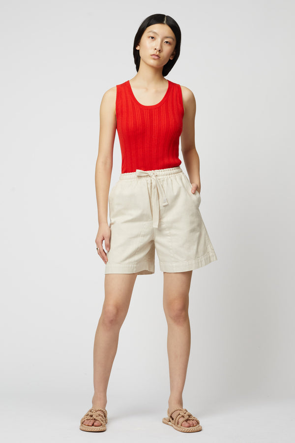 Atelier Delphine Twill Short - Drapey Bio Washed Twill