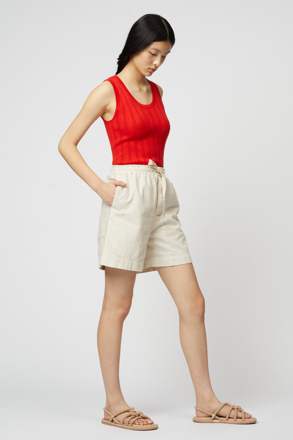 Atelier Delphine Twill Short - Drapey Bio Washed Twill