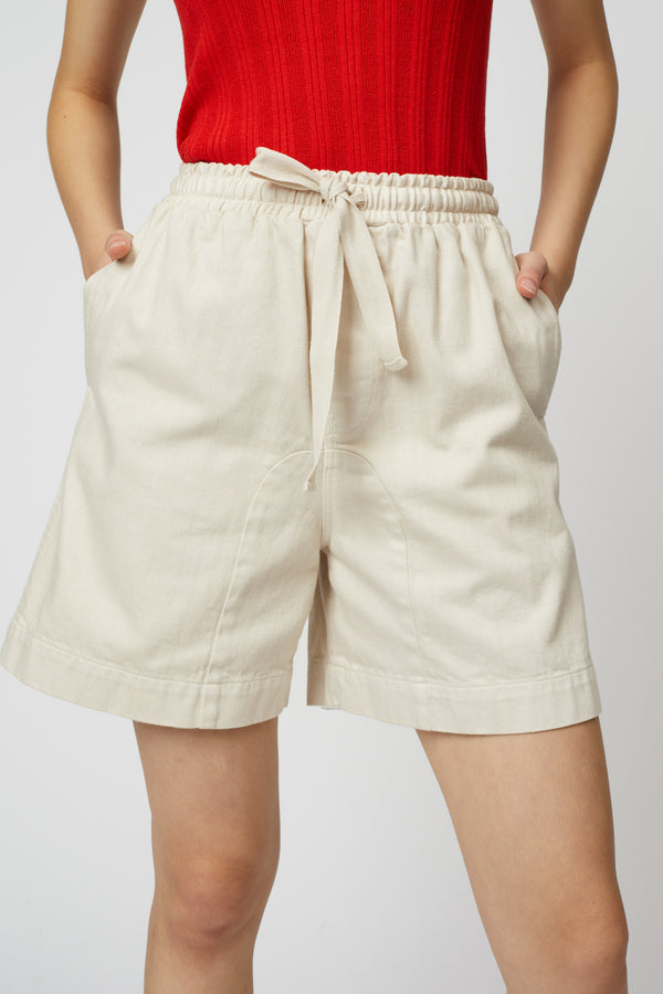 atelier delphine Twill Short - Drapey Bio Washed Twill