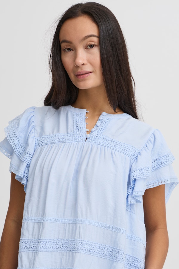 atelier reve IRDEMI Blouse with short sleeve