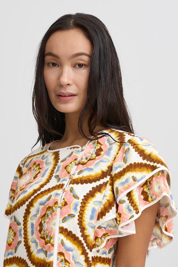 atelier reve IRLILJE Blouse with short sleeve